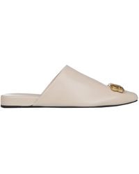 Balenciaga - Beige Flat Sandals - Lyst