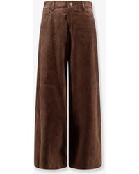 Max Mara - Suede Trousers - Lyst