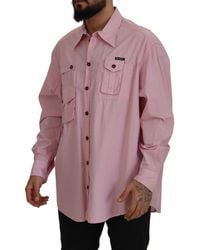 Dolce & Gabbana - Casual Button Down Long Sleeves Shirt Cotton - Lyst