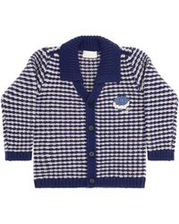 Gucci - Striped Wool Cardigan With Mr. Happy For Boy Ovis Aries - Lyst