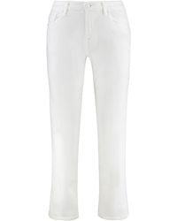 7 For All Mankind - Straight-Leg Jeans Calie Cotton - Lyst