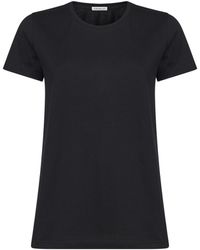 Moncler - Cotton Jersey Logo Patch T-Shirt - Lyst