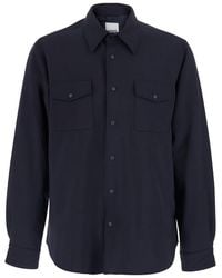 Aspesi - Shirt Wool Blend Polyester - Lyst