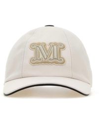 Max Mara - Ivory Cotton Libero Baseball Cap - Lyst