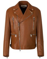 Alexander McQueen - Leather Biker Jacket - Lyst