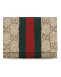 Gucci - Gg Wallet With Web Detail - Lyst