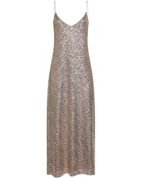 Blanca Vita - Sequins Alytea Long Slip Dress - Lyst