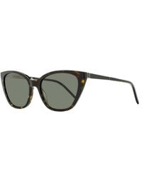 Saint Laurent - Monogram Cat-Eye Sunglasses Sl M69 002 Havana- 56Mm Ysl Plastic (Acetate)/Metal - Lyst