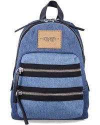 Marc Jacobs - The Biker Colorblock Denim Medium Backpack - Lyst