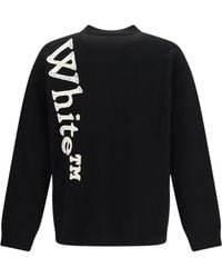 Off-White c/o Virgil Abloh - Vertical Bookish Logo Knit Crewneck - Lyst
