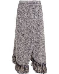 Rabanne - Fringed Wrap Skirt - Lyst
