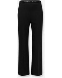 Elisabetta Franchi - Trousers Essentials Monogram Polyester - Lyst