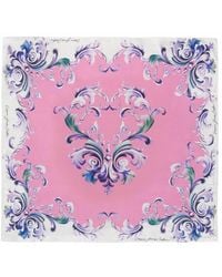Versace Jeans Couture - Silk Foulard Scarf - Lyst