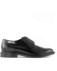 BERWICK  1707 - Patent Leather Derby Shoes - Lyst