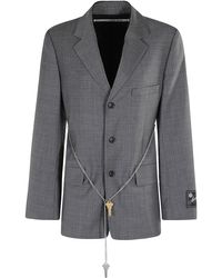 Alexander Wang - Blazer With Decorative Chain - Lyst