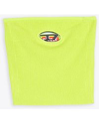 DIESEL - M-Clarksvillex Lime Rib-Knitted Bandeau Top - Lyst