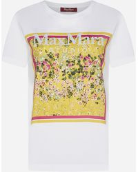 Max Mara Studio - Rita Print Cotton T-Shirt - Lyst
