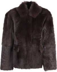 DESA NINETEENSEVENTYTWO - Reversible Shearling Boxy Jacket - Lyst