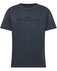 Maison Margiela - Washed Cotton Reverse Logo T-Shirt - Lyst