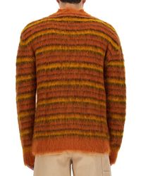 Marni - V-Neck Cardigan Mohair Knit Jumpers - Lyst