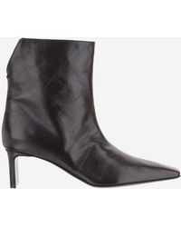 KHAITE - The Marfa Leather Boots Calf - Lyst