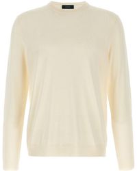 Zanone - Crew Neck Cotton Sweater - Lyst