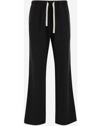 Palm Angels - Cotton Blend Track Pants With Logo - Lyst