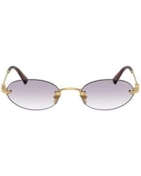Miu Miu - Miu Sunglasses Gradient- Gradient/ Metal Eyewear - Lyst