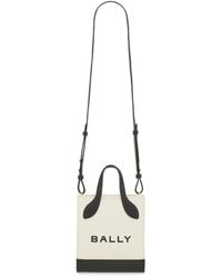 Bally - Bag With Logo Organic Cotton Handbags - Lyst