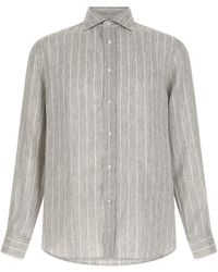 Brunello Cucinelli - Linen Blouse - Lyst