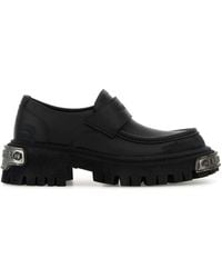Balenciaga - Leather Tractor Loafers - Lyst