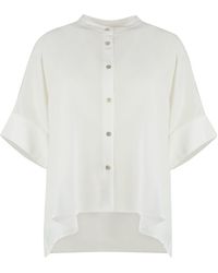 Barba Napoli Printed Silk Shirt - White
