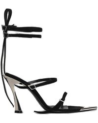Mugler - Fang Pointed-Toe Ankle-Strap Sandals - Lyst