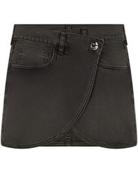 Coperni - Skirt Mini Denim Wrap Cotton - Lyst