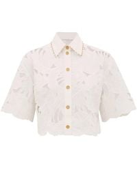 Zimmermann - Zimmermann H26 Shirt — Ivory - Lyst
