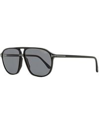 Tom Ford - Navigator Sunglasses Tf1026-n Bruce 01d Black/gunmetal 61mm - Lyst