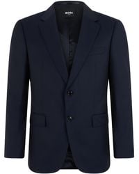 BOSS - Single-Breasted Wool Jacket Virgin Suit & Dinner - Lyst