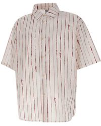 Marcelo Burlon - County Pinstripes Cotton Shirt - Lyst