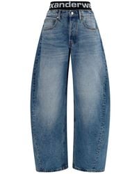 Alexander Wang - Blue Cotton Relaxed Fit Jeans - Lyst