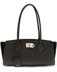 Ferragamo - Studio Soft East West Shoulder Bag Calf Leather Bos Taurus - Lyst