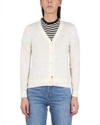 Tory Burch - Wool And Silk Blend Cardigan - Lyst