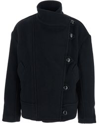Isabel Marant - 'Hanis' Jacket With Stand-Up Collar And Dropped Shoulders - Lyst