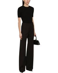 Valentino Garavani - Wool Pants Nero - Lyst