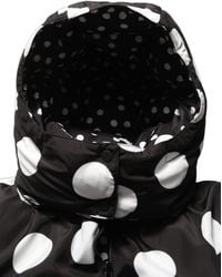 Dolce & Gabbana - Polka Dot Hooded Blouson Jacket Polyester Clothing - Lyst