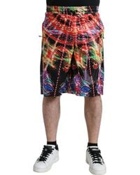 Dolce & Gabbana - Luminarie Print Bermuda Shorts - Lyst