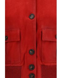 Valstar - Suede Leather Jacket Goatskin - Lyst