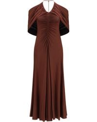 Self-Portrait - Jersey Midi Dress Viscose; Elastane - Lyst