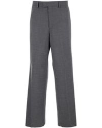 Emporio Armani - Tailored Trousers With Back Welt Pocket - Lyst