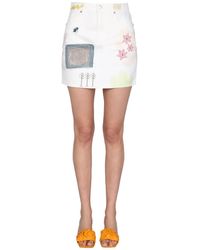 McQ - Mini Straight Skirt - Lyst