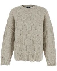 Represent - Distress Knit Sweater Acrylic Tops - Lyst